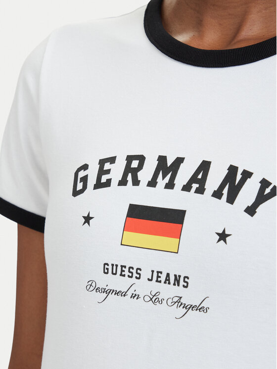 Guess Jeans Guess Jeans Футболка W6YI16 K3995 Білий Slim Fit