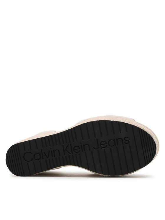 Calvin Klein Jeans Espadrile Calvin Klein Jeans Wedge Sandal Wide Su Con YW0YW00963 Bela