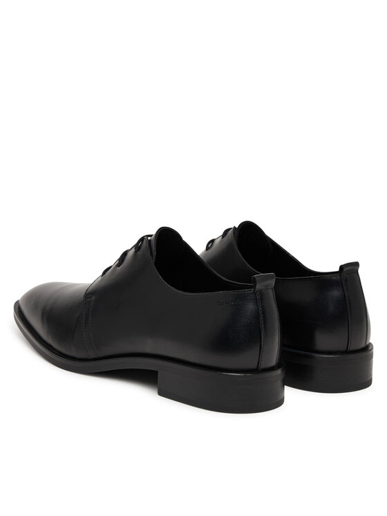 Calvin Klein Polobotky Calvin Klein Slim Clean Derby Lth HM0HM02004 Černá