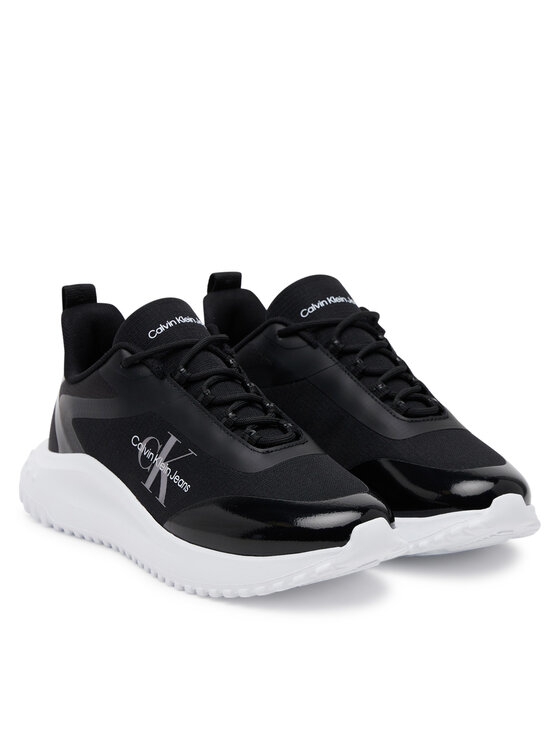 Calvin Klein Jeans Sneakers Calvin Klein Jeans Eva Runner Low Lace Mix Ml Wn YW0YW01442 Nero