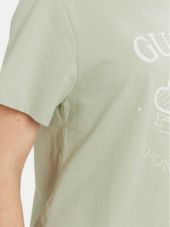Guess Guess Футболка V5GI04 I3Z14 Зелений Regular Fit