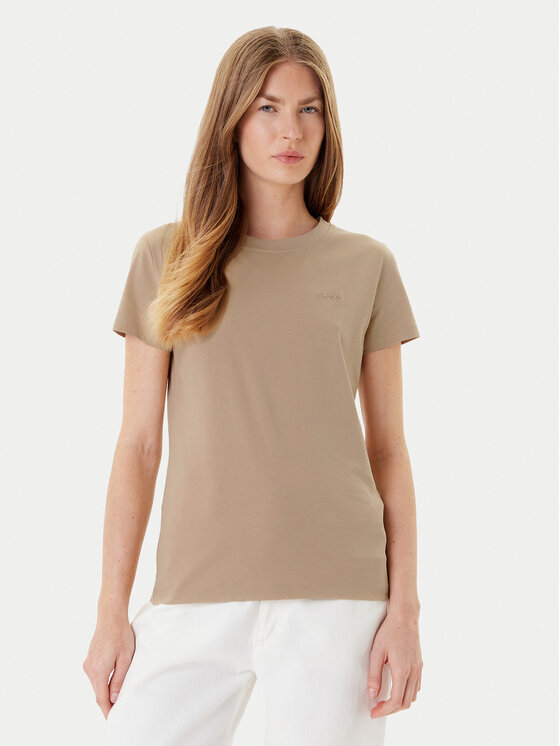 BOSS BOSS Футболка C_Esogo_1 50506973 Бежевий Slim Fit