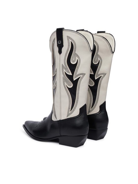 Guess Kowbojki Guess FLTLRG LEA11 Czarny