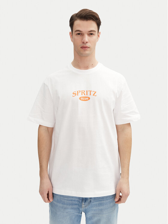 Only & Sons Only & Sons Футболка Spritz 22034398 Білий Relaxed Fit