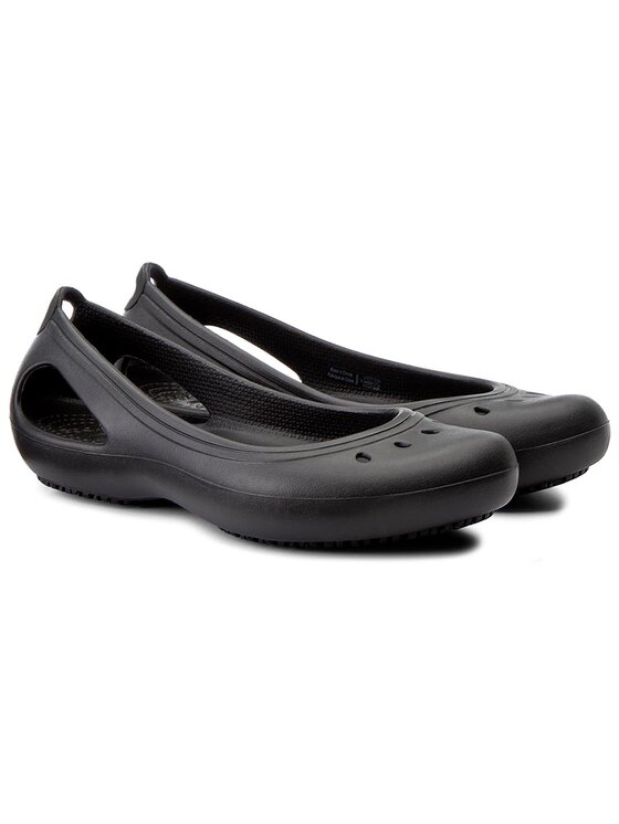 Crocs Балеринки Crocs Kadee Work Flat W 200941 Черен