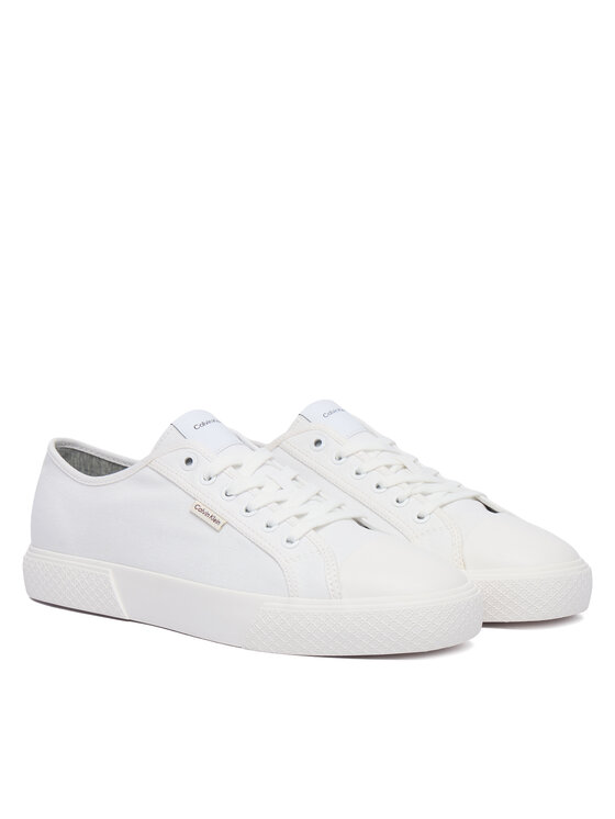 Calvin Klein Sneakers Calvin Klein Vulc Laceup Cv HM0HM02121 Λευκό