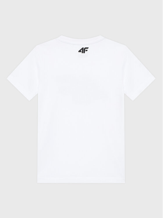 4F 4F Póló HJZ22-JTSM002 Fehér Regular Fit