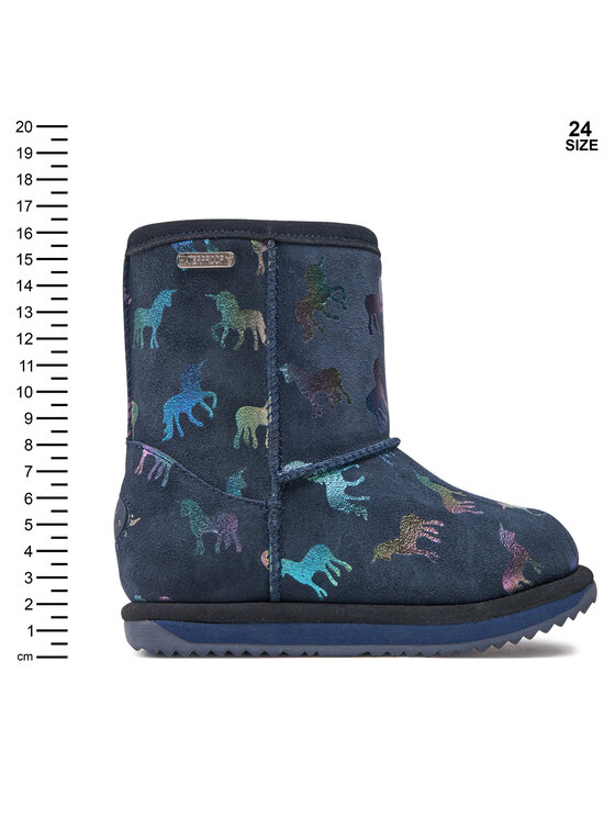 EMU Australia Śniegowce EMU Australia Rainbow Unicorn Brumby K12373 Granatowy