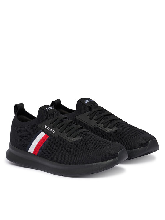 Tommy Hilfiger Sneakers Tommy Hilfiger Lightweight Knitted Runner FM0FM05756 Nero