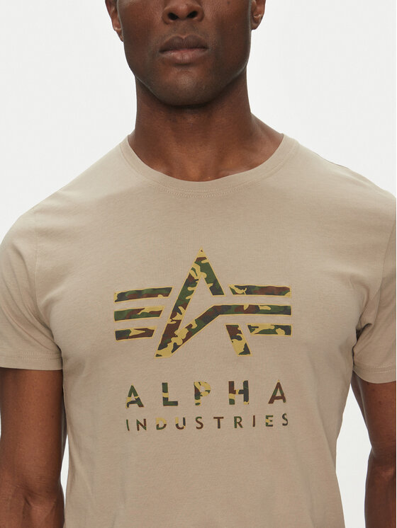 Alpha Industries Alpha Industries Футболка Camo Puff 146506 Бежевий Regular Fit
