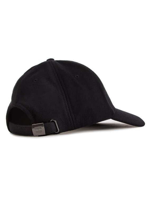 Tommy Hilfiger Шапка с козирка Tommy Hilfiger Bb Melton Cap AM0AM04342 Черен