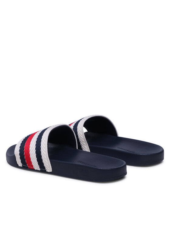 Tommy Hilfiger Natikači Tommy Hilfiger Essential Pool Slide FW0FW07151 Écru