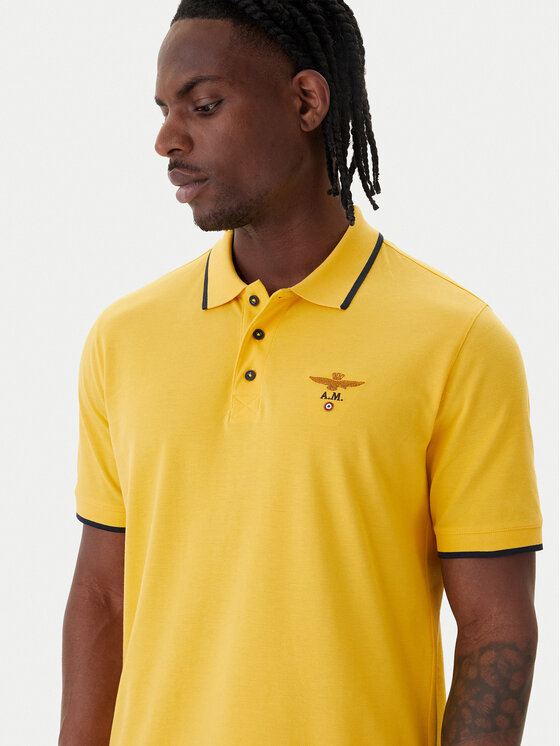 Aeronautica Militare Aeronautica Militare Polo 261PO1308UP00082 Amarillo Regular Fit