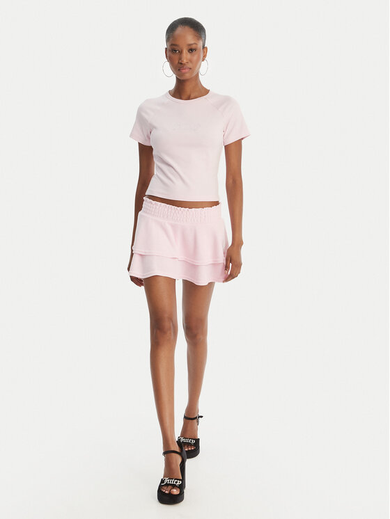 Juicy Couture Juicy Couture Minifalda Smocked Terry JCGGS126006 Rosa Regular Fit