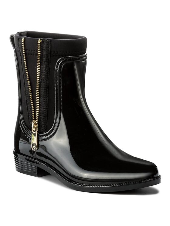 Tommy Hilfiger Kalosze Tommy Hilfiger Odette 12R1 FW0FW01935 Czarny