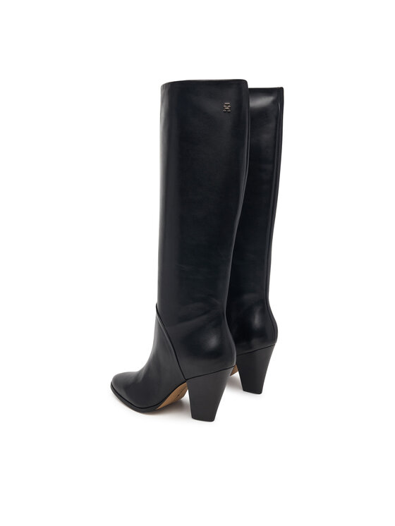 Tommy Hilfiger Čižmy Tommy Hilfiger Clean Tubular Knee Boot FW0FW09584 Čierna