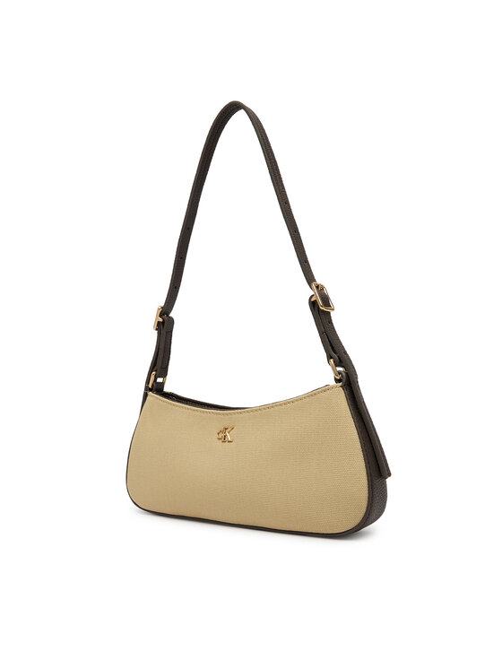 Calvin Klein Torebka Calvin Klein Ck Canvas Small Shoulder Bag LV04F3347G Beżowy