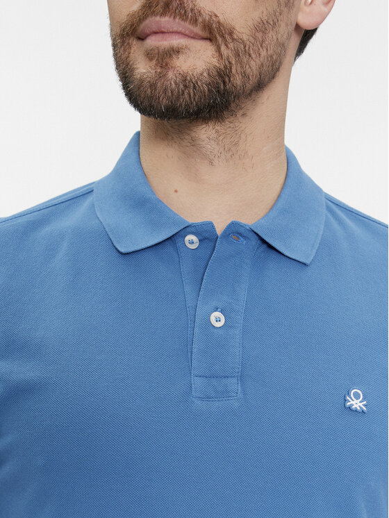 United Colors Of Benetton United Colors Of Benetton Поло 3089J3179 Голубий Regular Fit