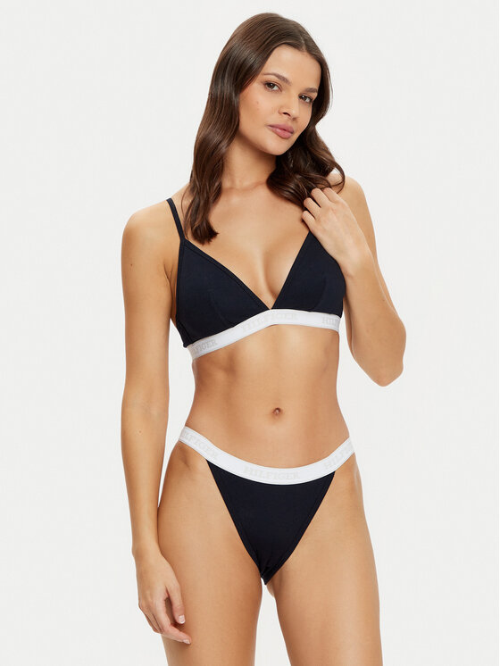 Tommy Hilfiger Tommy Hilfiger Trikotni nedrček UW0UW05537 Mornarsko modra