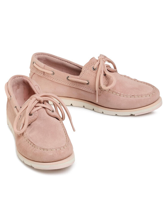 Timberland Mocassini Timberland Camden Falls Suede Boat TB0A1P836621 Rosa