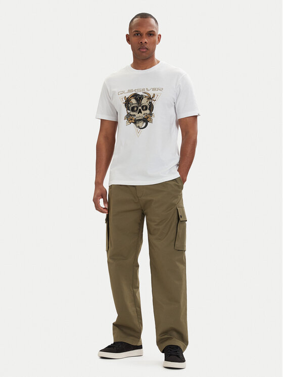 Quiksilver Quiksilver Camiseta Core Skull EQYZT08176 Blanco Regular Fit