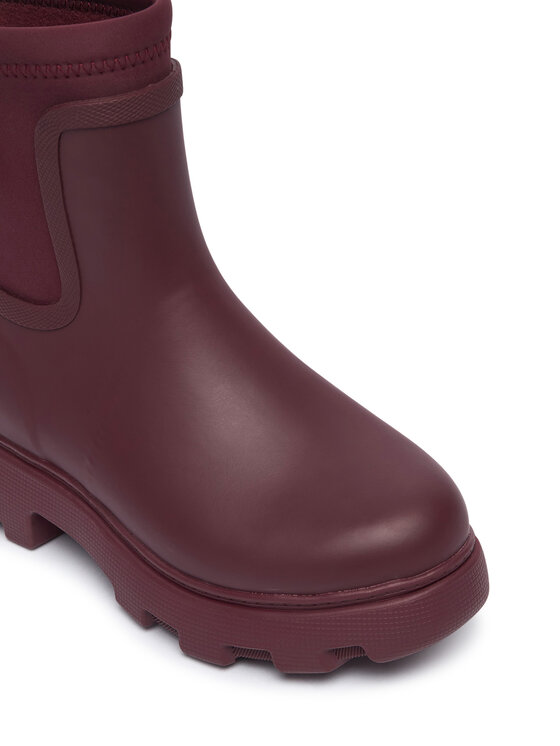 Tommy Hilfiger Kalosze Tommy Hilfiger Th Stamp Warm Ankle Rain Boot FW0FW09544 Bordowy