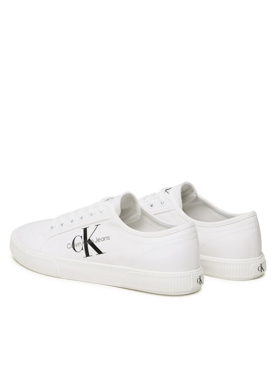 Calvin Klein Jeans Tenis superge Calvin Klein Jeans Essential Vulcanized 1 YM0YM00306 Bela