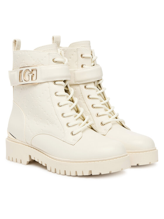 Guess Trapper stila apavi Guess FLTORA FAL10 Écru