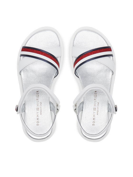 Tommy Hilfiger Sandali Tommy Hilfiger Sandal T4A2-33799-0273 S Bianco
