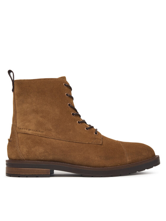 Tommy Hilfiger Trzewiki Tommy Hilfiger Cleated Hilfiger Sde Moc Boot FM0FM05964 Brązowy ciemny