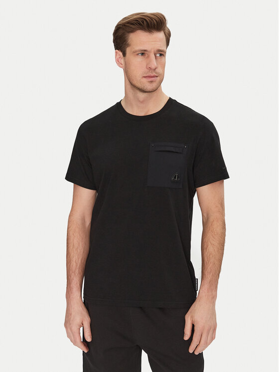 Moose Knuckles Moose Knuckles Футболка Dalon M15MT733 Чорний Regular Fit