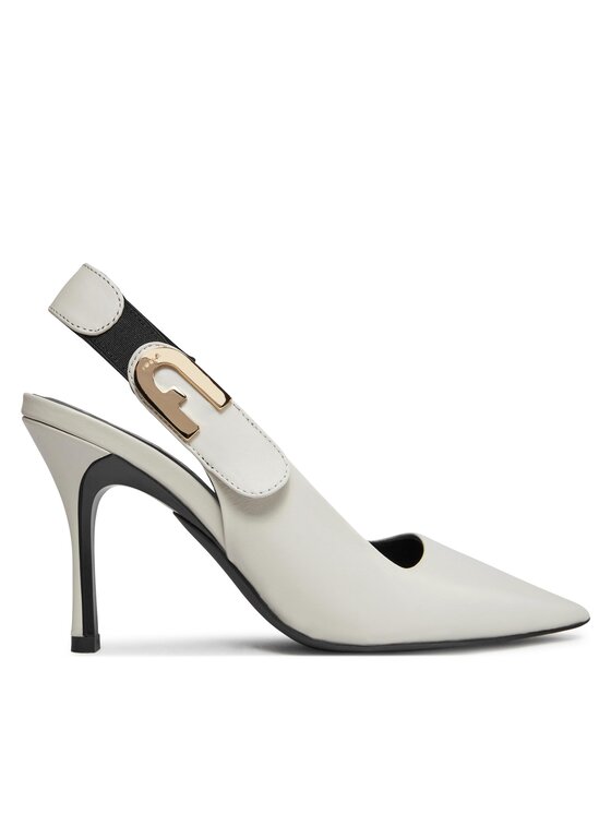 Furla Sandale Furla Sign Slingback T.90 YG05SGN-BX2681-1843S-90293900 Écru