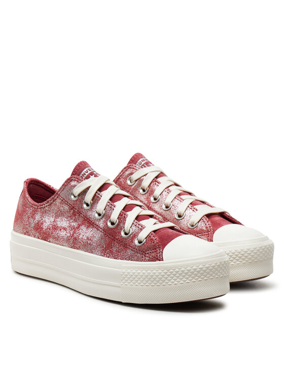 Converse Кеди Converse Chuck Taylor All Star Lift Platform Suede Shimmer A11634C Рожевий