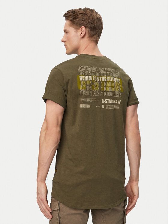 G-STAR G-Star Raw Футболка Lash Back D26043-C372 Зелений Relaxed Fit
