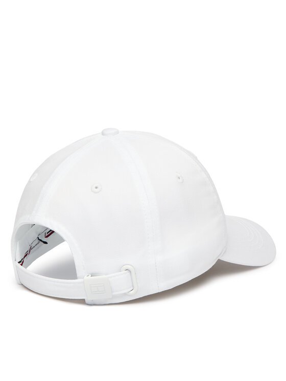 Tommy Hilfiger Шапка с козирка Tommy Hilfiger Th Flag Soft 6 Panel Cap AW0AW17781 Бял