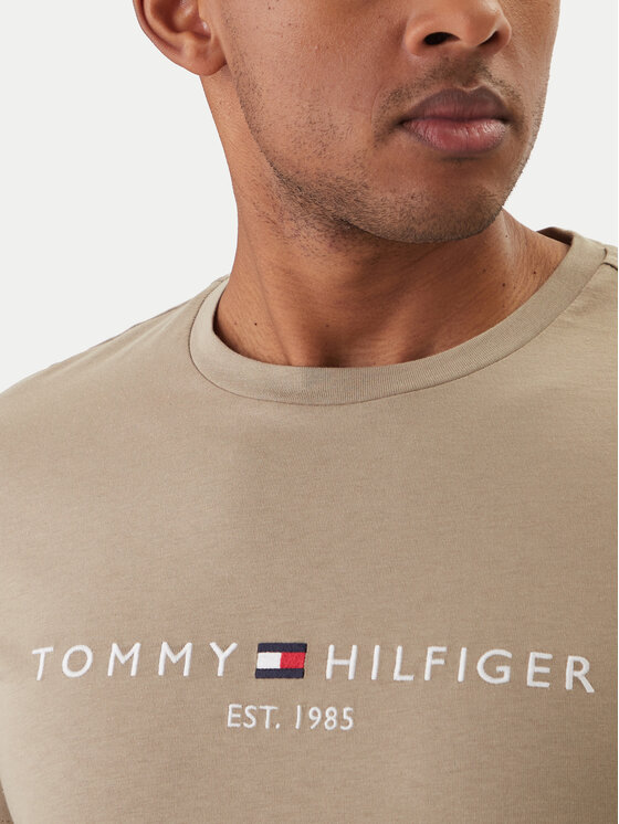 Tommy Hilfiger Tommy Hilfiger Camiseta Logo MW0MW11797 Verde Regular Fit