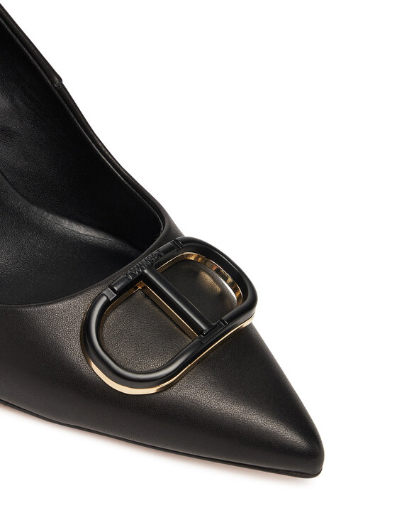 TWINSET Pantofi cu toc subțire TWINSET 252TCP032 Negru