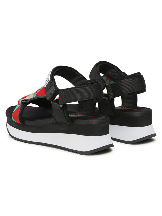 Pepe Jeans Босоніжки Pepe Jeans Fuji Ethnic PLS90504 Чорний