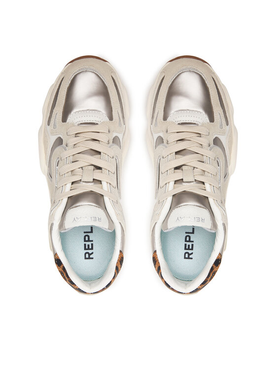 REPLAY Sneakersy REPLAY GWS9N.000.C000NT Beżowy