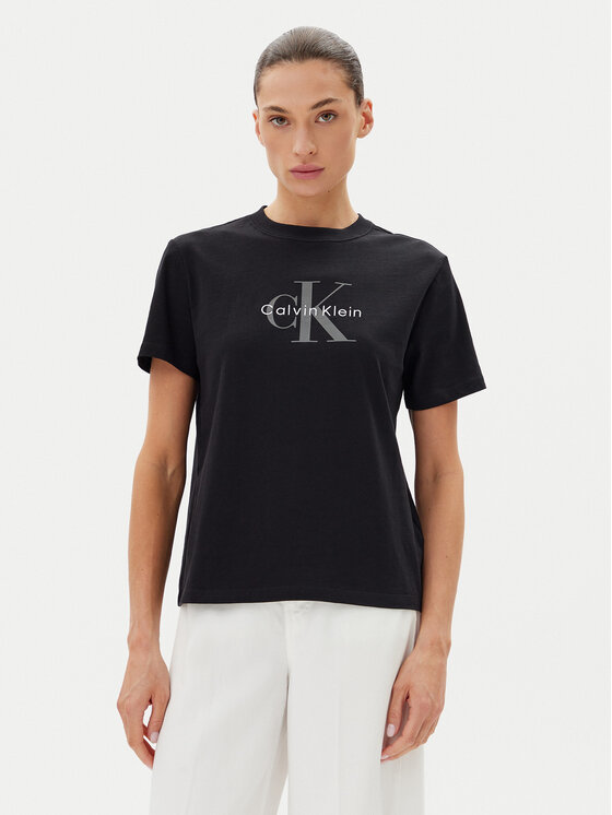 Calvin Klein Jeans Calvin Klein Jeans Majica Hero LV047B865G Črna Regular Fit