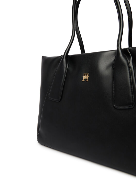 Tommy Hilfiger Ročna torba Tommy Hilfiger Th Essential Tote AW0AW18374 Črna