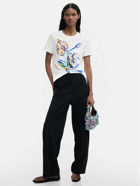 Desigual Desigual Футболка Zurich 26SWTK38 Білий Regular Fit