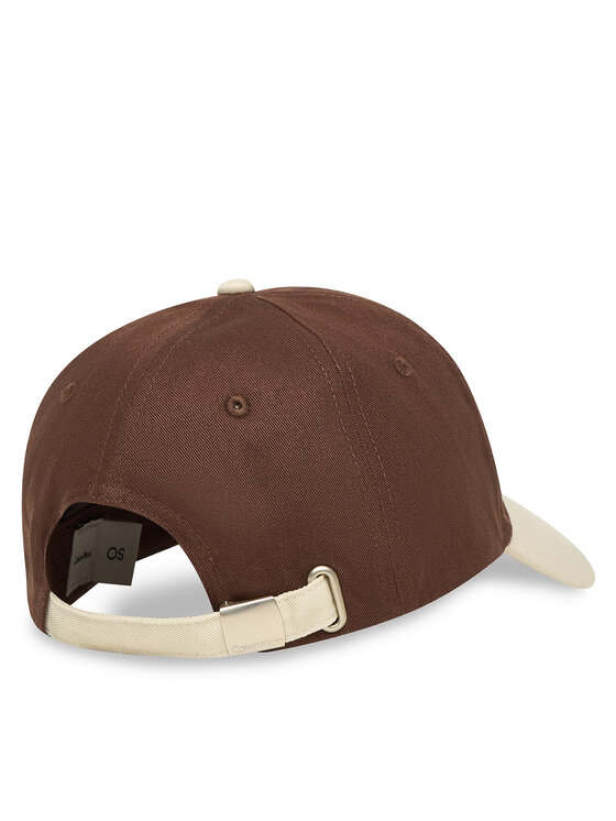 Calvin Klein Kšiltovka Calvin Klein Monogram Emb Colorblock Baseball LV04G5000G Hnědá