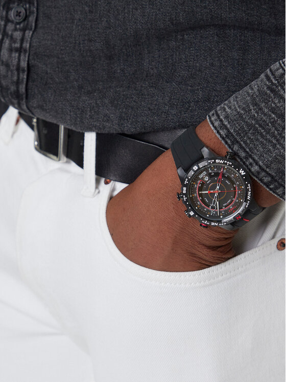 Timex Zegarek Timex Intelligent Quartz T2N720 Czarny