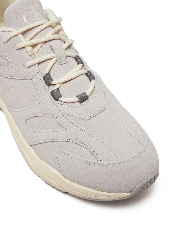 Calvin Klein Jeans Sneakersy Calvin Klein Jeans Retro Tennis Low Mg Mix Media YM0YM01171 Sivá