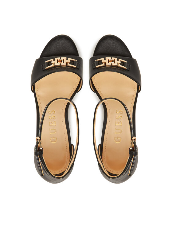 Guess Sandales Guess FLJSET LEA03 Melns