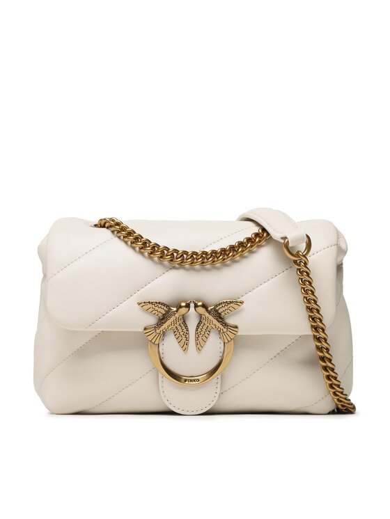 PINKO Torbica PINKO Love Mini Puff Cl PE 23 PLTT 100039 A0F2 Écru