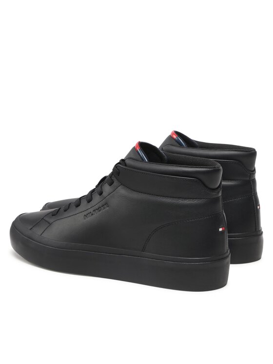 Tommy Hilfiger Αθλητικά Tommy Hilfiger Prep Vulc High Leather FM0FM04172 Μαύρο