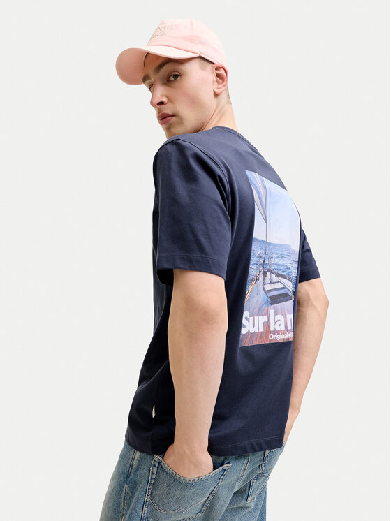 Jack & Jones Jack & Jones Camiseta Riviera 12295161 Azul marino Relaxed Fit