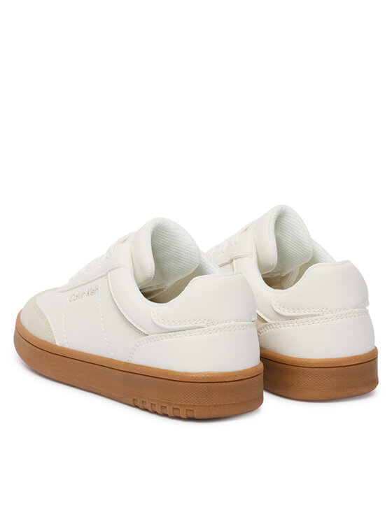 Calvin Klein Laisvalaikio batai Calvin Klein Low Cut Lace-Up Sneaker V3X9-83159-1269 S Balta
